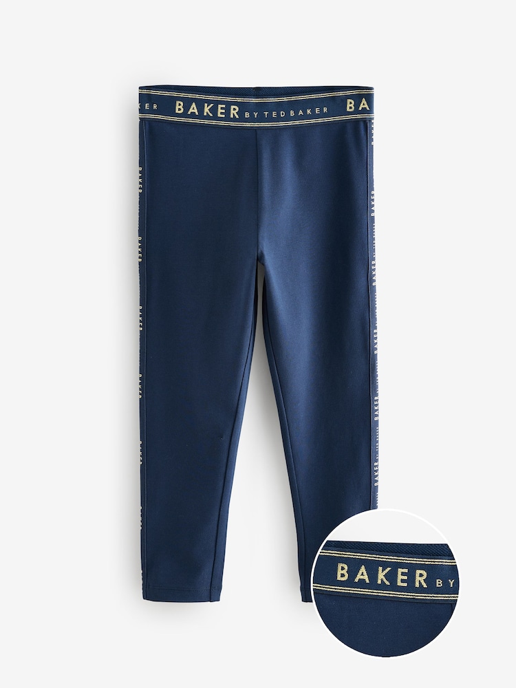 Baker by Ted Baker Branded Waistband Leggings - Image 1 of 6 Baker by Ted Baker Branded Waistband Leggings - Image 1 of 6