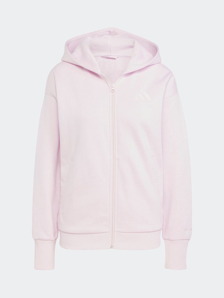 adidas Pink ALL SZN Full Zip Hoodie - Image 6 of 6