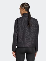 adidas Black All-Over Print Polarfleece Half Zip Sweatshirt - Image 2 of 5