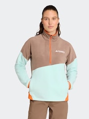 adidas Brown Terrex Multi Fleece Sweat top - Image 1 of 6
