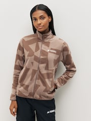 adidas Multi All-Over Print Full Zip Fleece - Image 1 of 8