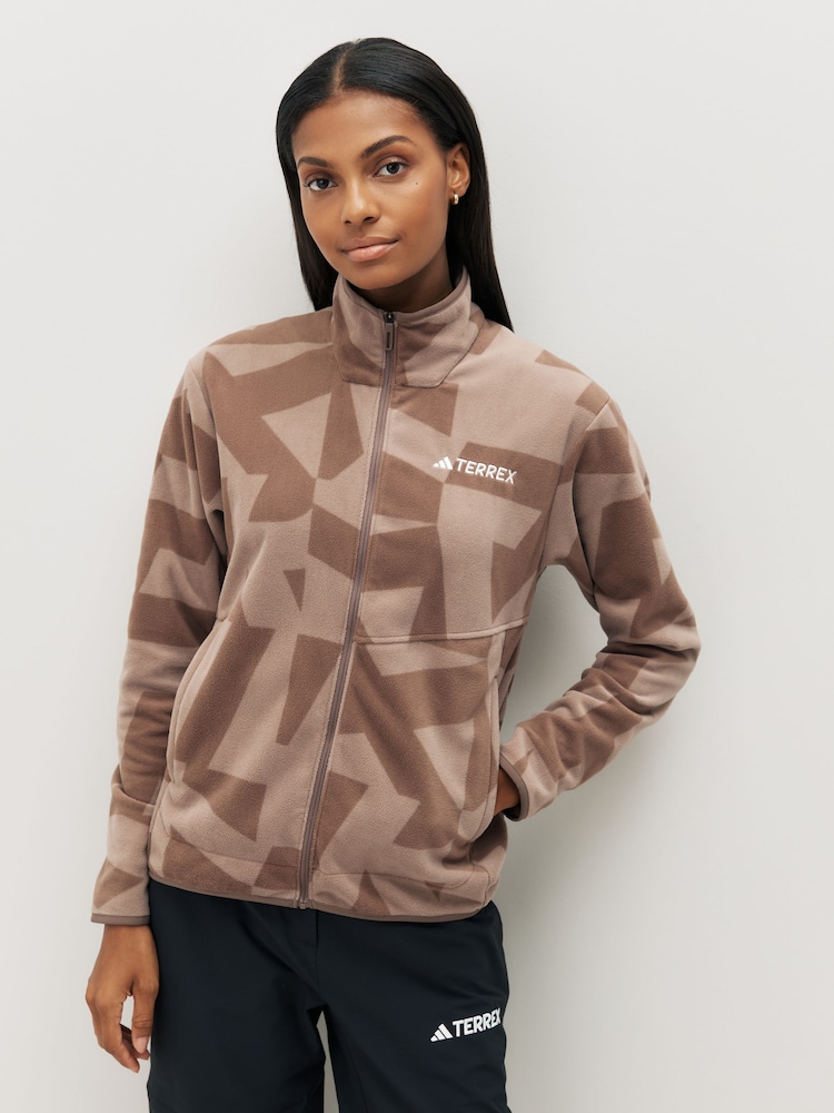 adidas Multi All-Over Print Full Zip Fleece - Image 1 of 8