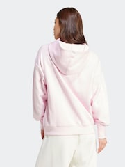 adidas Pink ALL SZN French Terry Loose 100% Cotton Hoodie - Image 2 of 6