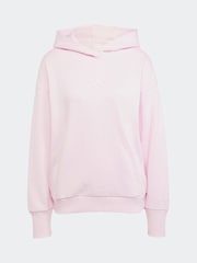 adidas Pink ALL SZN French Terry Loose 100% Cotton Hoodie - Image 6 of 6