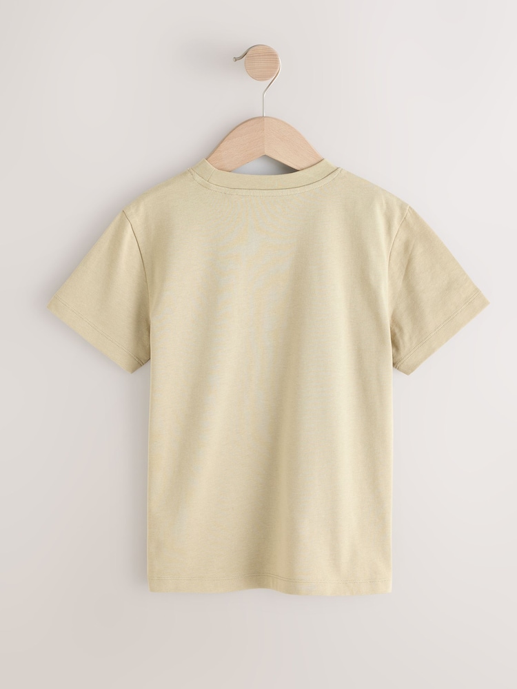 Stone Cali Simple Short Sleeve 100% Cotton T-Shirt (3-16yrs) - Image 2 of 4