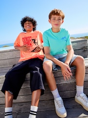 Aqua Shark Simple Short Sleeve 100% Cotton T-Shirt (3-16yrs) - Image 6 of 10
