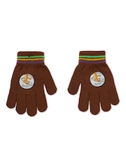 Vanilla Underground Brown Boys Gruffalo Beanie Hat & Gloves Set - Image 4 of 6