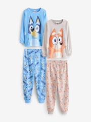 Vanilla Underground Blue Unisex Kids Pyjamas 2 Pack - Image 1 of 6