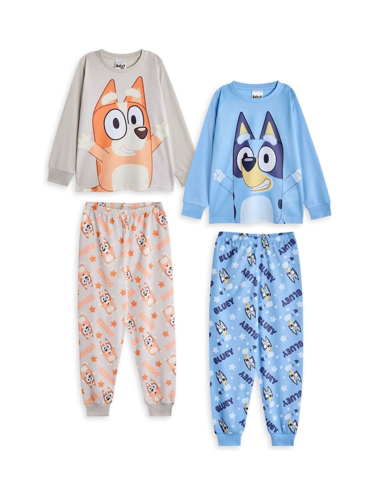 Vanilla Underground Blue Unisex Kids Pyjamas 2 Pack - Image 6 of 6