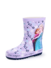 Vanilla Underground Purple Girls Disney Frozen Wellies - Image 3 of 3