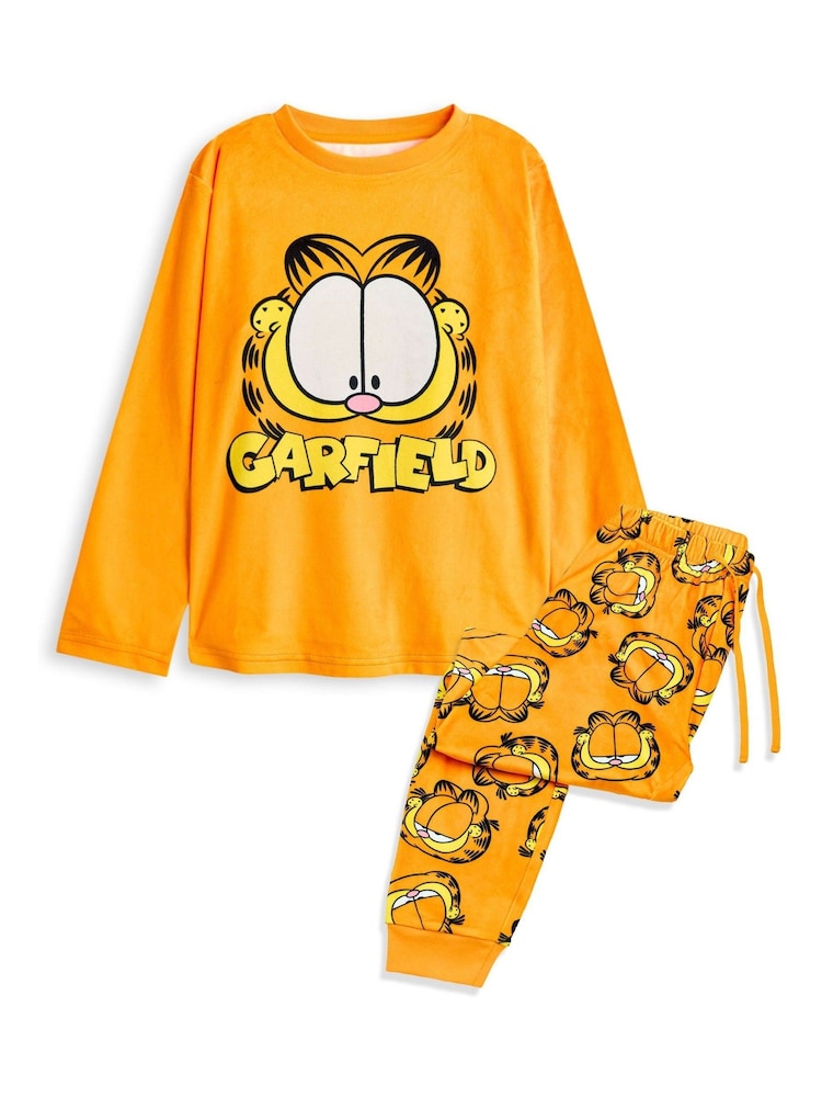 Vanilla Underground Orange Garfield Womens Pyjamas - Image 1 of 6