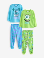 Vanilla Underground Blue Unisex Kids Disney Monsters Inc Pyjamas 2 Pack - Image 1 of 8