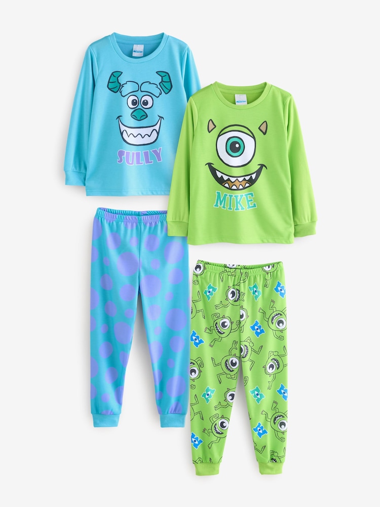 Vanilla Underground Unisex-Kinder Disney Monsters Inc Pyjamas, 2er-Pack - Bild 1 von 8 Vanilla Underground Unisex-Kinder Disney Monsters Inc Pyjamas, 2er-Pack - Bild 1 von 8