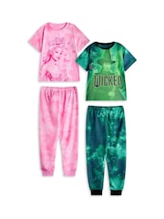 Vanilla Underground Pink Girls Wicked Pyjamas 2 Pack - Image 1 of 5