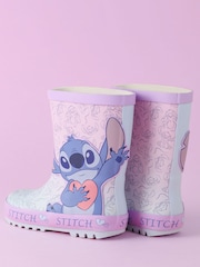 Vanilla Underground Pink Girls Disney Lilo & Stitch Wellies - Image 2 of 3