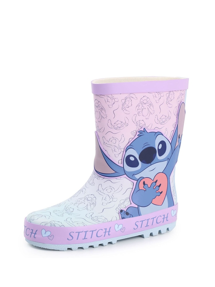 Vanilla Underground Pink Girls Disney Lilo & Stitch Wellies - Image 3 of 3
