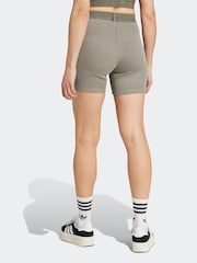 adidas Originals Green Rib Wash Bike Shorts - Image 2 of 6