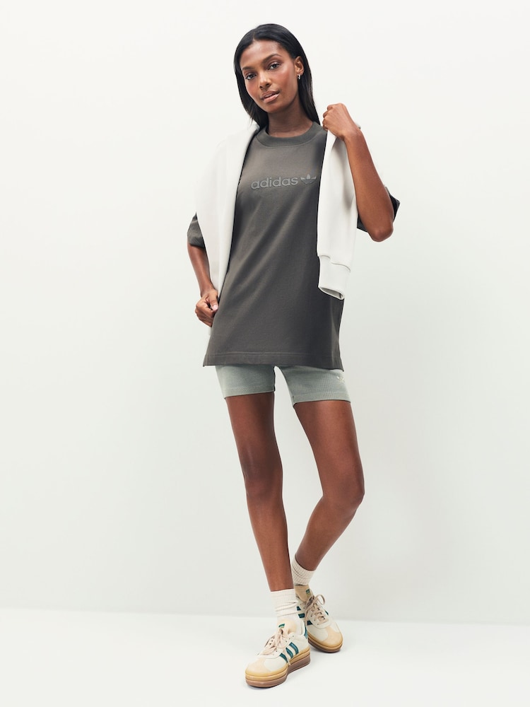 Buy adidas Originals Green Rib Wash Bike Shorts from Next Indonesia