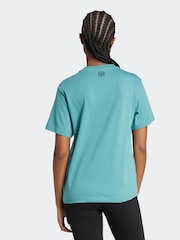 adidas Green Animal Graphic Regular 100% Cotton T-Shirt - Image 2 of 5