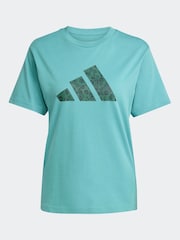 adidas Green Animal Graphic Regular 100% Cotton T-Shirt - Image 5 of 5