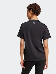 adidas Black Animal Graphic Regular 100% Cotton T-Shirt - Image 2 of 6