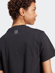 adidas Black Animal Graphic Regular 100% Cotton T-Shirt - Image 5 of 6