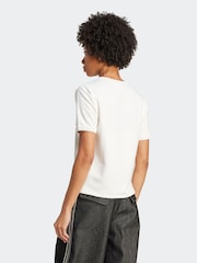 adidas Originals White Premium Essentials T-Shirt - Image 2 of 5