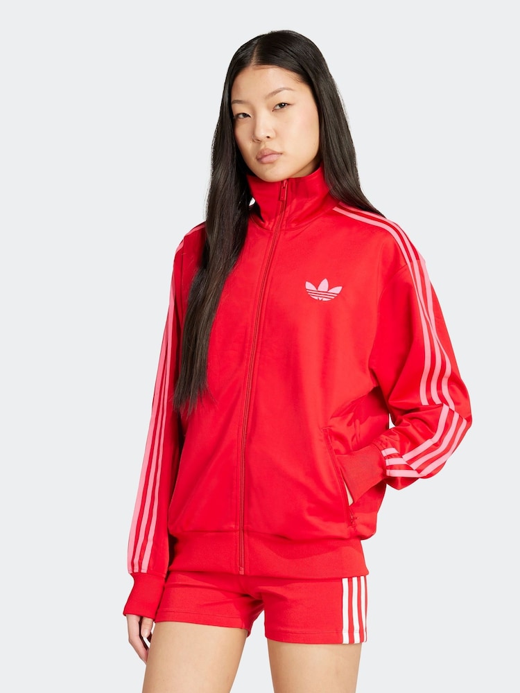 adidas Originals Red Firebird Classic Loose Jacket - Image 1 of 5