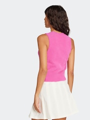 adidas Originals Pink Fluffy 3-Stripes Vest - Image 2 of 7