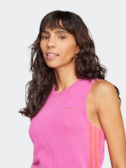 adidas Originals Pink Fluffy 3-Stripes Vest - Image 4 of 7