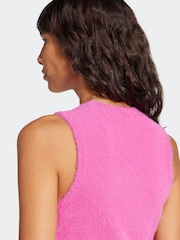 adidas Originals Pink Fluffy 3-Stripes Vest - Image 5 of 7