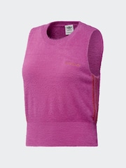 adidas Originals Pink Fluffy 3-Stripes Vest - Image 6 of 7