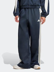 adidas Blue Stadium Loose Fit 3-Stripes Trackpant Trousers - Image 1 of 5