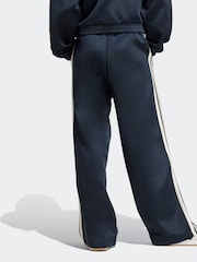 adidas Blue Stadium Loose Fit 3-Stripes Trackpant Trousers - Image 2 of 5