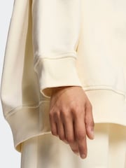 adidas Originals Brown Essentials Linear Oversize Crew Sweatshirt - Image 4 of 6