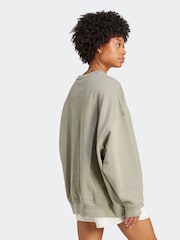 Zelena lahka - Prevelik pulover z okroglim ovratnikom adidas Originals Essentials - Slika 2 iz 6