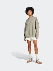 Zelena lahka - Prevelik pulover z okroglim ovratnikom adidas Originals Essentials - Slika 3 iz 6