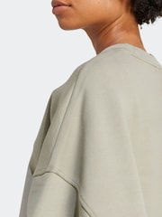Zelena lahka - Prevelik pulover z okroglim ovratnikom adidas Originals Essentials - Slika 5 iz 6