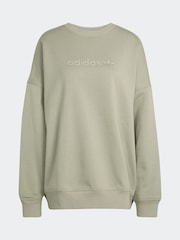 Zelena lahka - Prevelik pulover z okroglim ovratnikom adidas Originals Essentials - Slika 6 iz 6