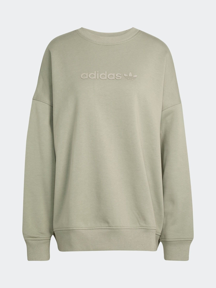 Zelena lahka - Prevelik pulover z okroglim ovratnikom adidas Originals Essentials - Slika 6 iz 6