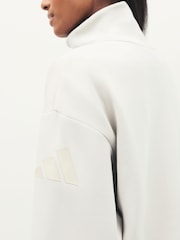 adidas Grey ALL SZN Soft Lux 1/4 Zip Sweatshirt - Image 5 of 6