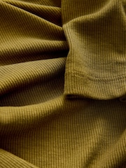 Olive Green N. Premium Long Sleeve Collar Polo Top - Image 3 of 3