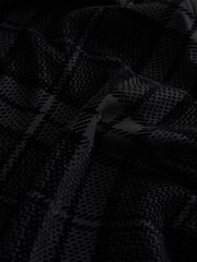 Black Long Sleeve Flocked Mesh Cardigan - Image 8 of 8