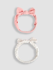 JoJo Maman Bébé Pretty Bow Headbands 2 Pack - Bild 1 von 3