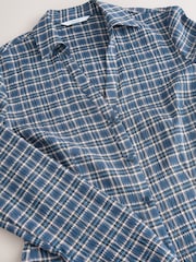 Blue Check Slim Long Sleeve Shirt - Image 7 of 7