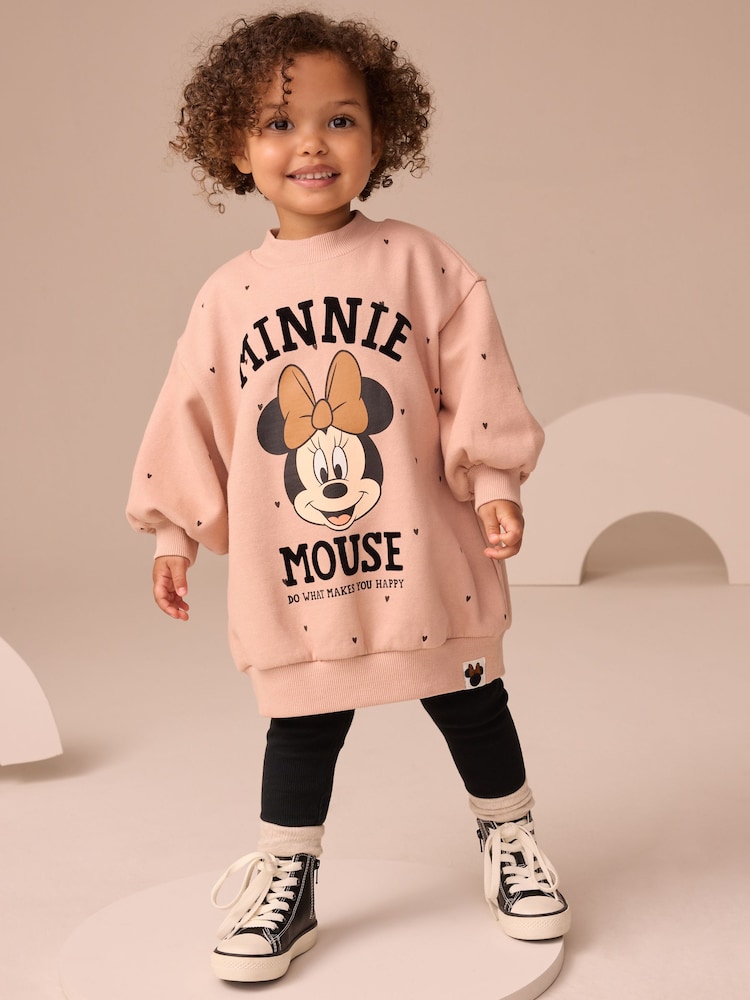 Minnie Mouse Disney Dress and Leggings Set (3mths-7yrs) - Image 1 of 9 Minnie Mouse Disney Dress and Leggings Set (3mths-7yrs) - Image 1 of 9