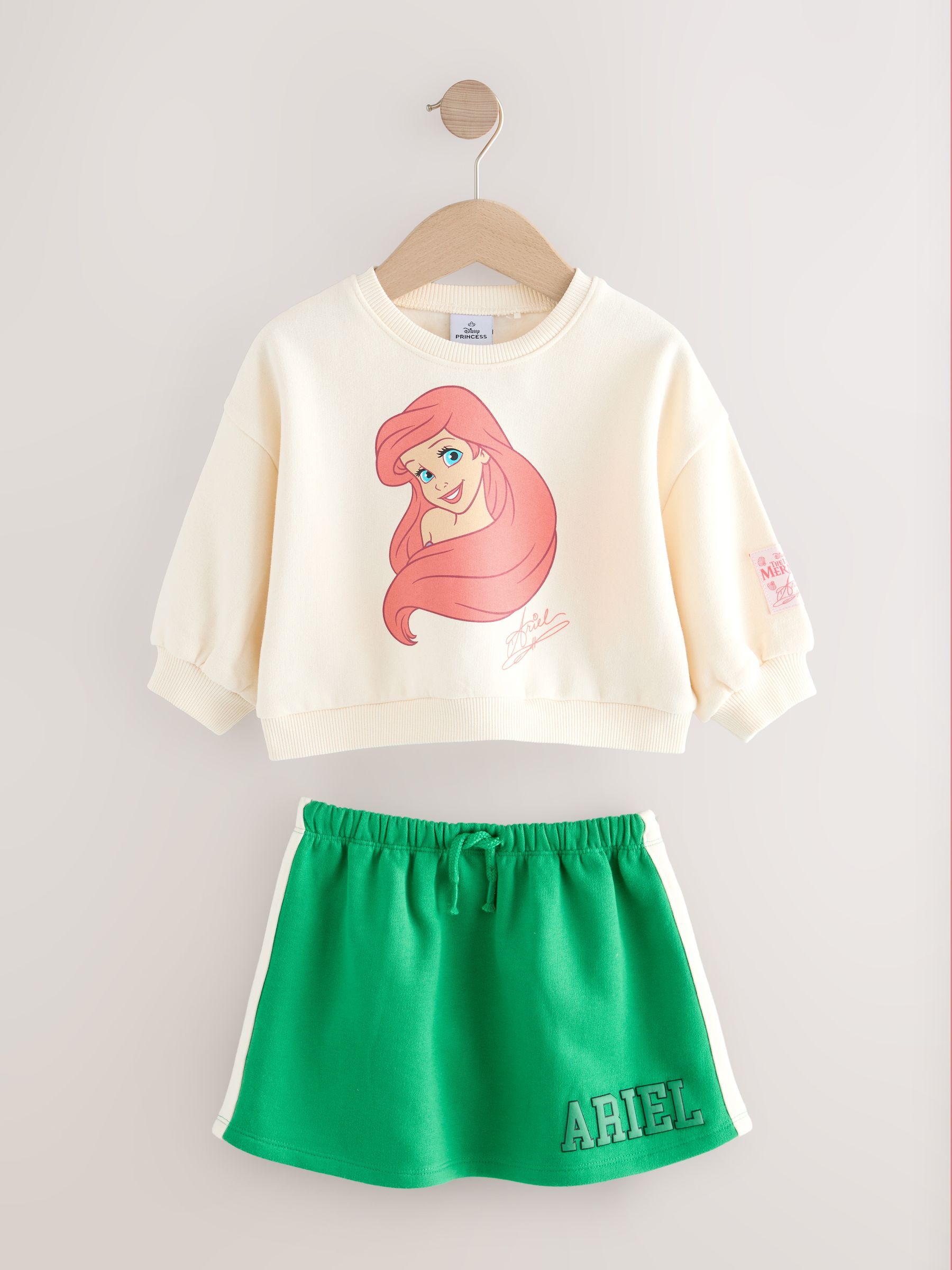 Buy Green Disney Ariel Sweatshirt and Skirt Set (3mths-7yrs) from