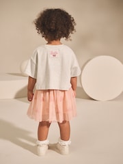 Pink/Grey Barbie T-Shirt & Skirt Set (3mths-7yrs) - Image 3 of 9
