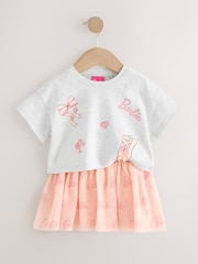 Pink/Grey Barbie T-Shirt & Skirt Set (3mths-7yrs) - Image 7 of 9