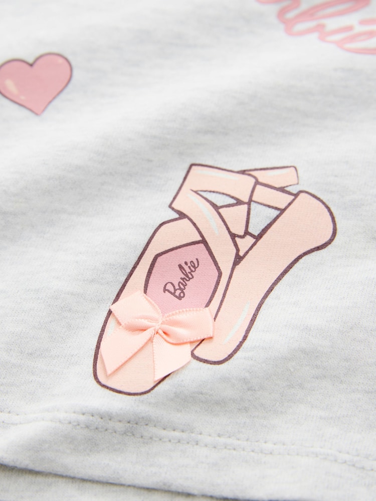 Pink/Grey Barbie T-Shirt & Skirt Set (3mths-7yrs) - Image 9 of 9